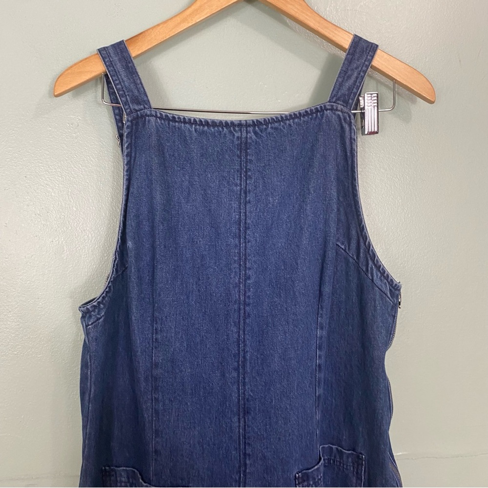 Free People‎ Dex Denim Midi Dress Blue Size Large - Picture 3 of 7
